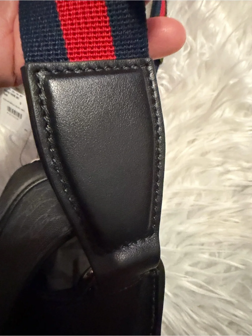 GUCCI Black GG Canvas Mini Messenger Bag